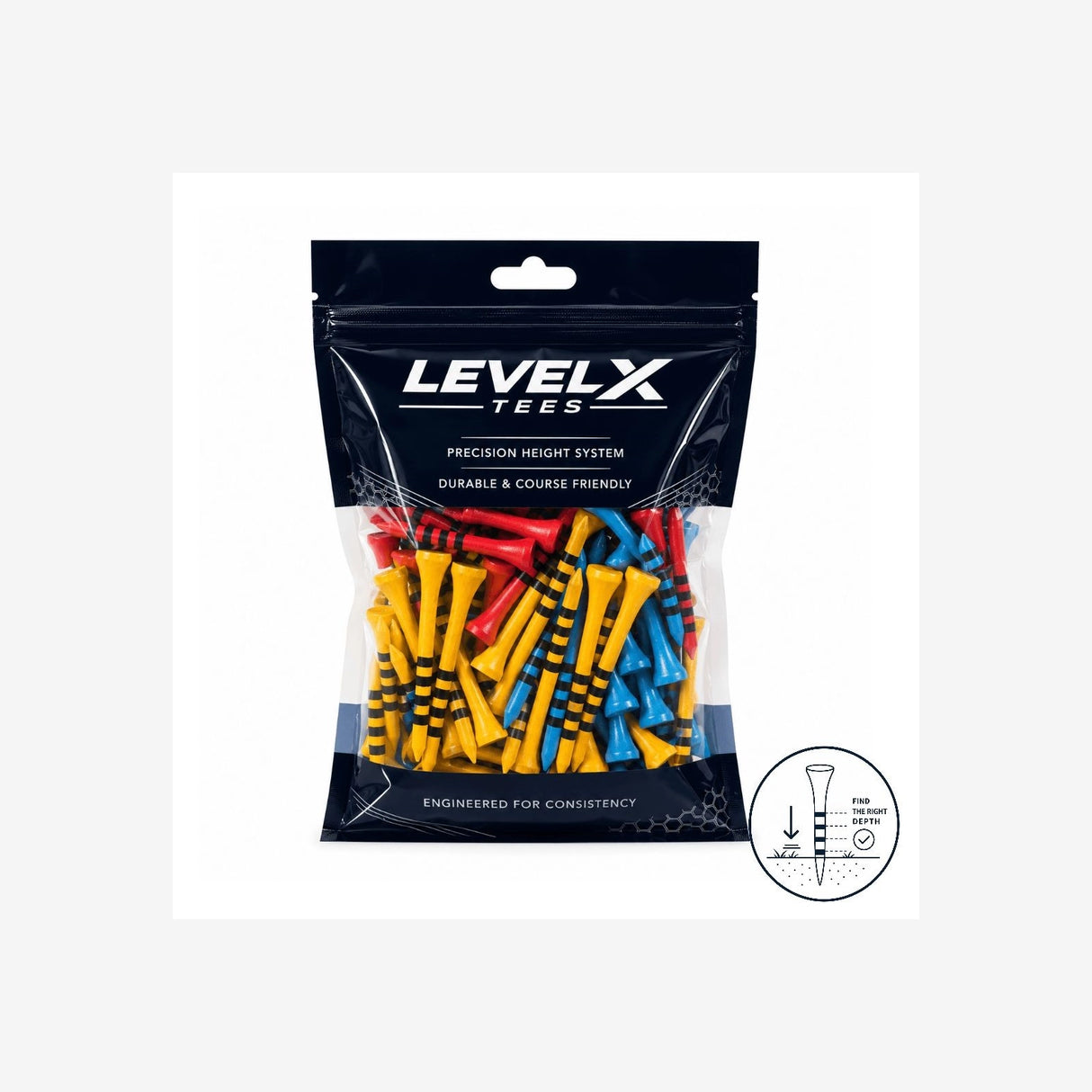 Level X Tees Mix Bag - 100 stk