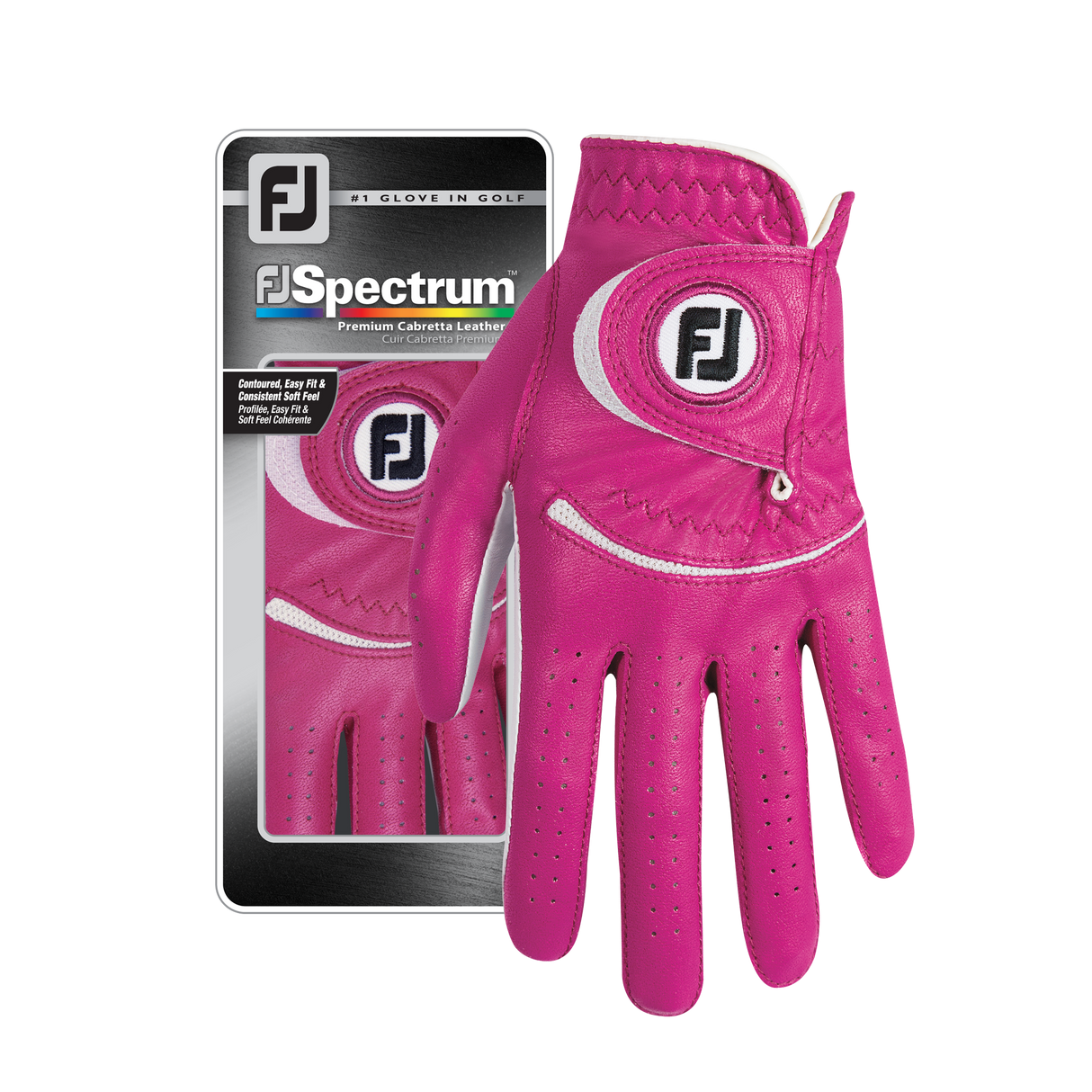 Footjoy Spectrum Dame golfhandske, mørk fuchsia