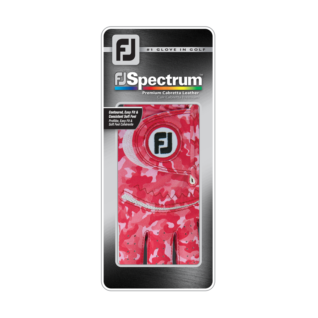 Footjoy Spectrum Dame golfhandske, rød camo
