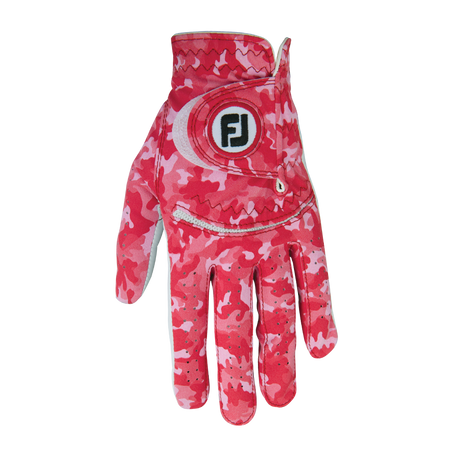 Footjoy Spectrum Dame golfhandske, rød camo