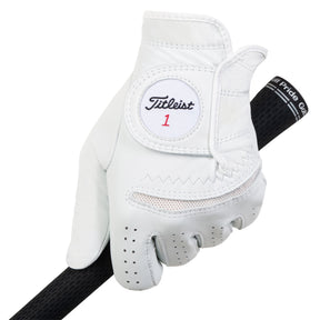 Titleist Perma-Soft Dame golfhandske paa greb, Pearl
