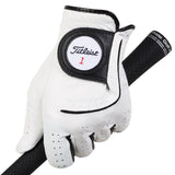 Titleist Players Flex golfhandske paa greb, Pearl