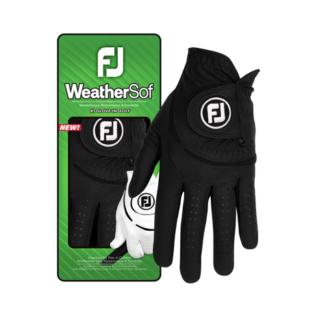 Footjoy WeatherSof Dame golfhandske, sort