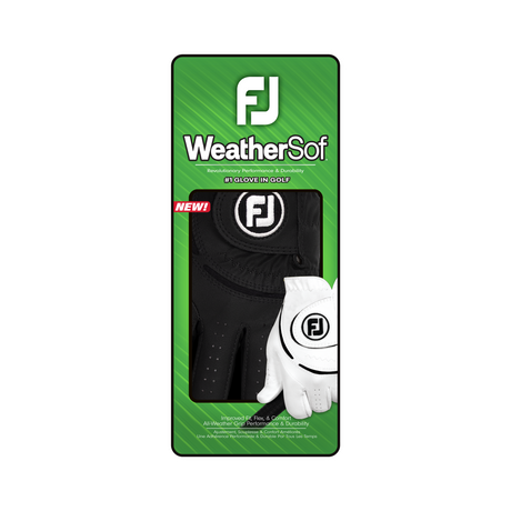 Footjoy WeatherSof Dame golfhandske, sort