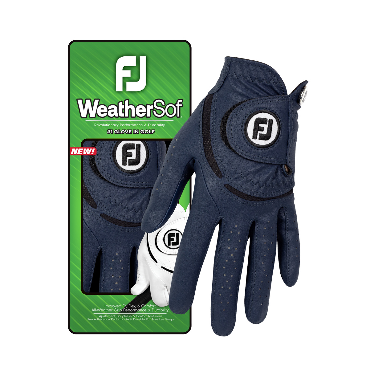 Footjoy WeatherSof Dame golfhandske, navy