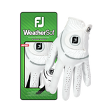 Footjoy WeatherSof Dame golfhandske, hvid / grå