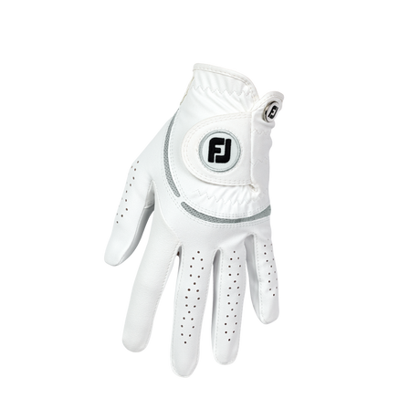 Footjoy WeatherSof Dame golfhandske, hvid / grå