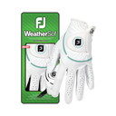 Footjoy WeatherSof Dame golfhandske, hvid / sea glass