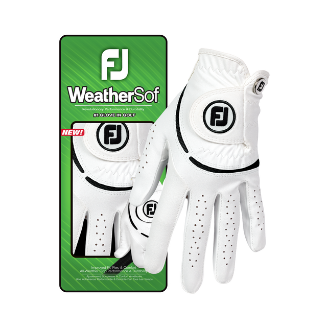 Footjoy WeatherSof Dame golfhandske, hvid