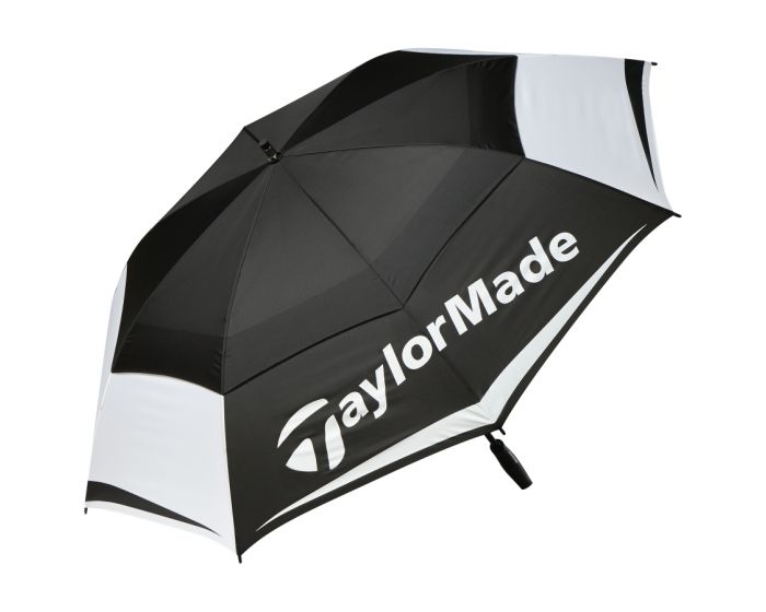 Brug TaylorMade Double Canopy Paraply 64" til en forbedret oplevelse